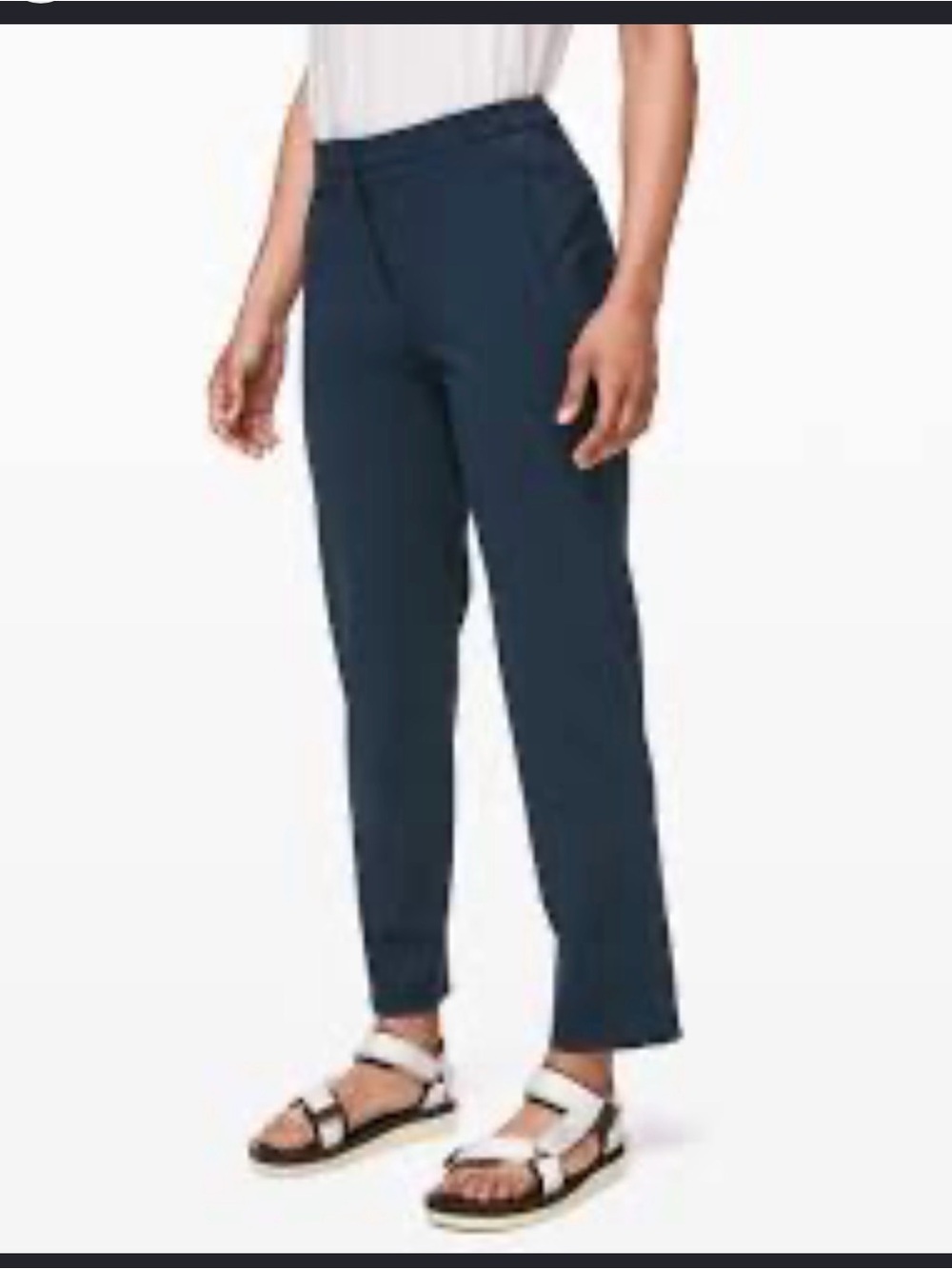 lululemon athletica Navy Cropped Straight-Leg Pants